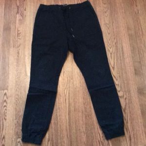 Zanerobe black joggers size 34